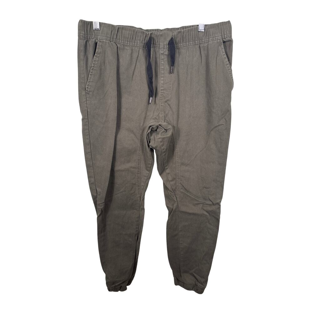 Southpole Flex the Movement Men's Size XL Green Elastic Waist Twill Jogger Pants